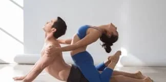 YogaFX Couple doing Yoga