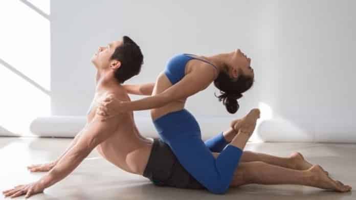 YogaFX Couple doing Yoga