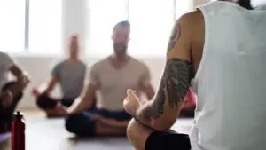 Diversity People Exercise Class Relax Concept yoga for football