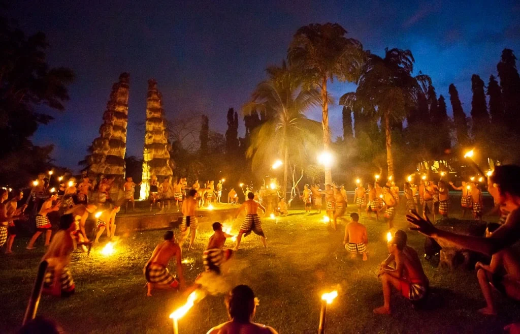 yoga for men YogaFX Kecak Dance in Ubud Bali