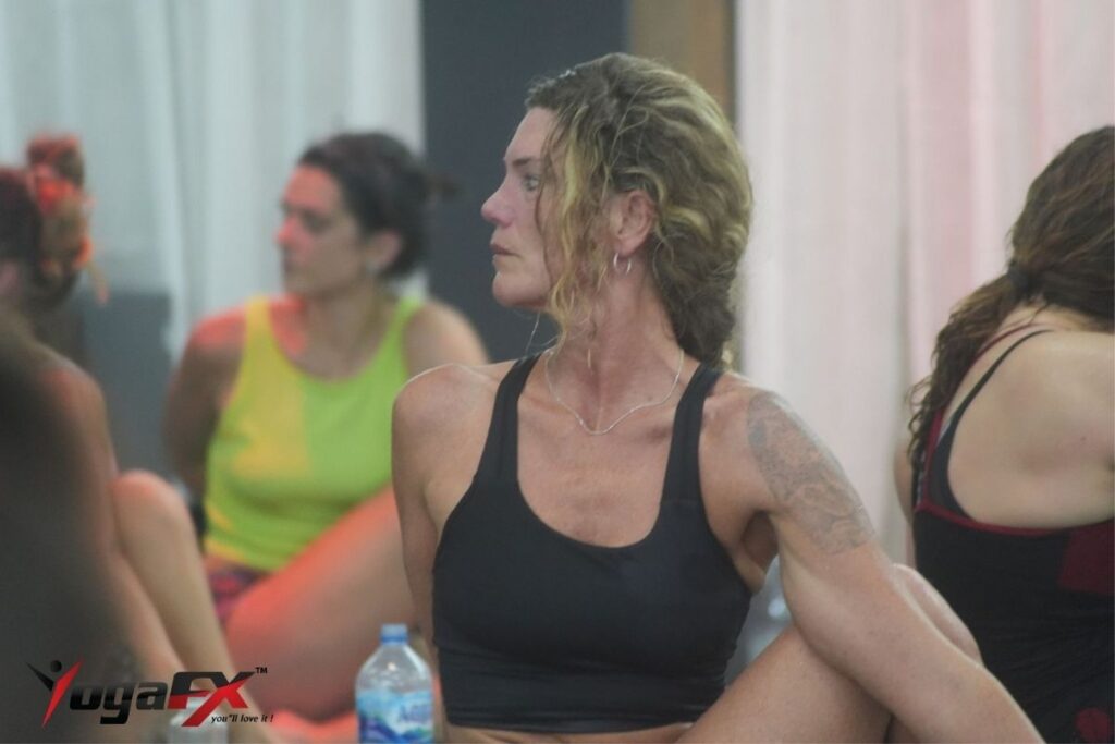 Inside the 6-Day Intensive: What YogaFX's Hybrid YTT Format Looks Like 1 Students working through posture clinic and alignment cues on Day 2 of the YogaFX 6-day hybrid YTT intensive.