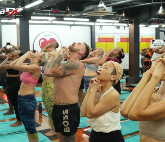 The Original Hot Yoga Association and Its Trainings: YogaFX Report YogaFX graduates in Seminyak, Bali holding their dual hot yoga certification, Yoga Alliance RYT 200 and Bikram Hot 26 and 2, after the six-day MasterClass